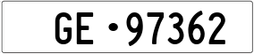 Trailer License Plate